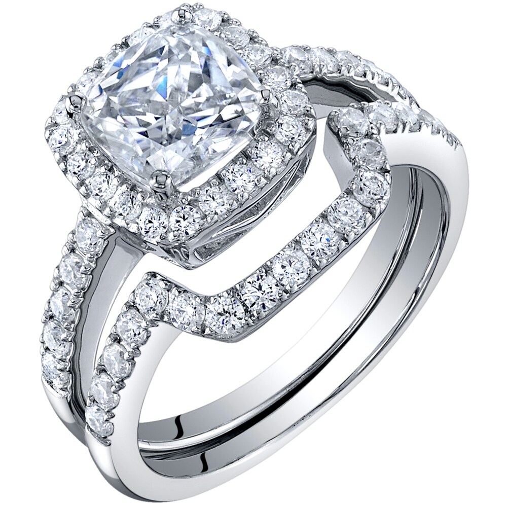 1.43Ct Round 3Stone Moissanite Sapphire Engagement Ring With 925 Sterling Silver 1.43Ct Round 3Stone Moissanite Sapphire Engagement Ring With 925 Sterling Silver